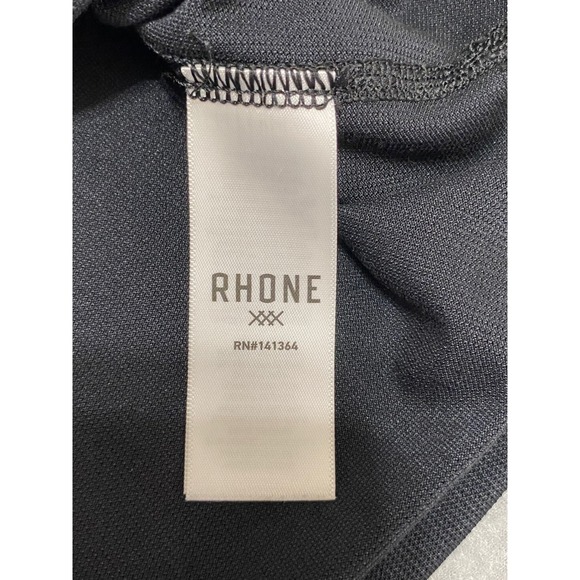 Rhone Mens XXL Black Short Sleeve Performance Polo Shirt Tencel Blend RN141364 - Picture 7 of 11